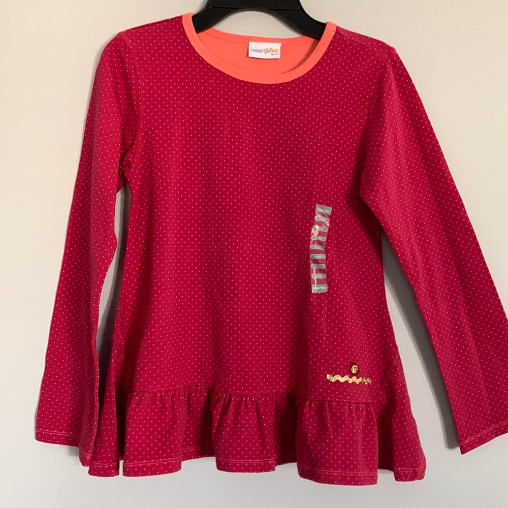 Naartjie girls ruffle long sleeved t